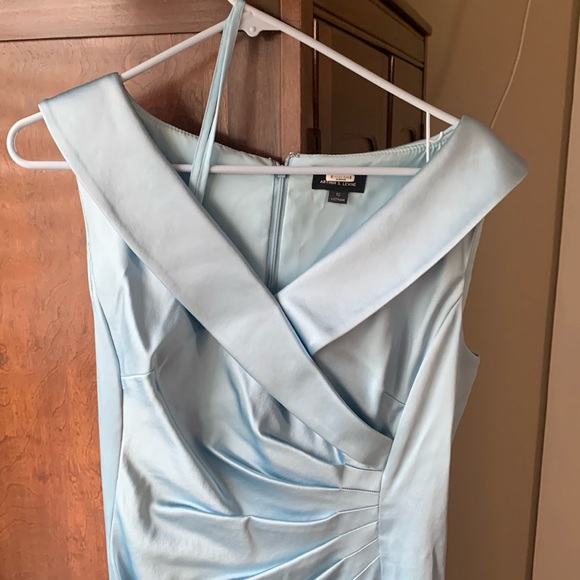 Light blue (powder blue), lined, size 10, dress. - Picture 1 of 10